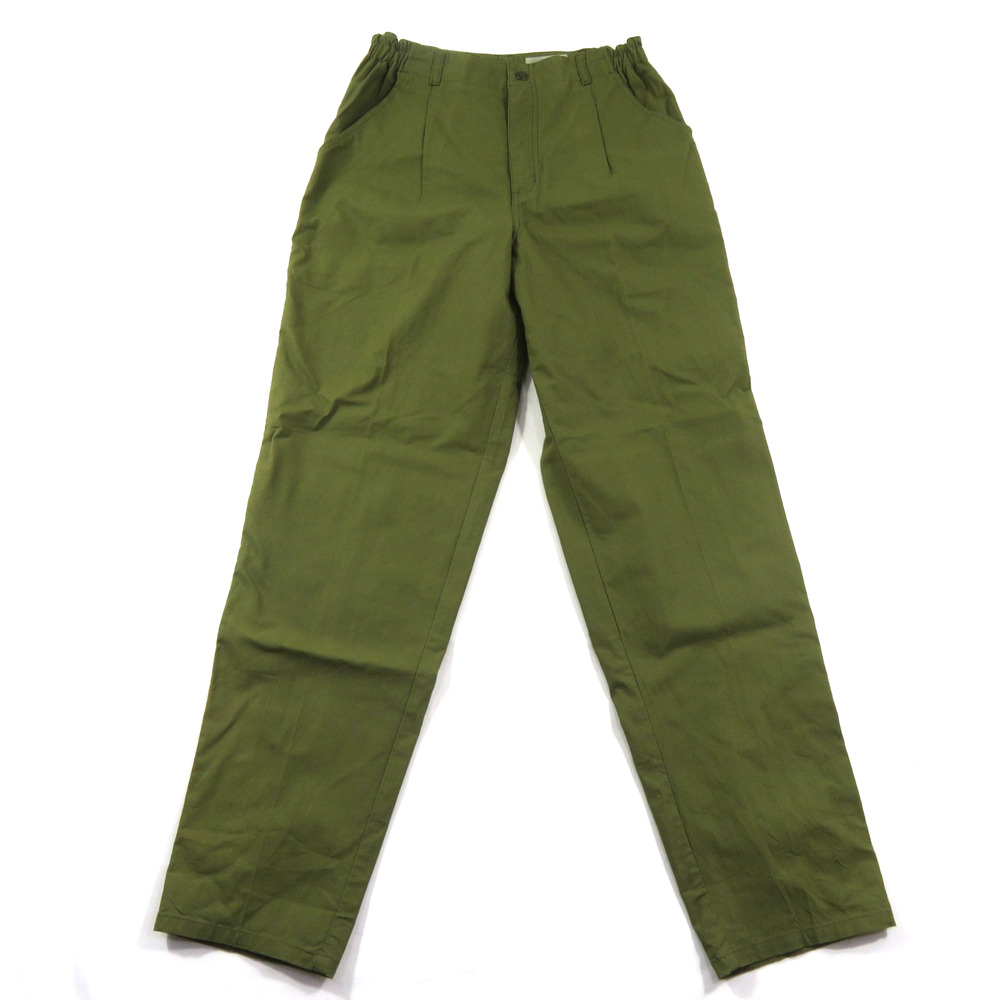 Royal Robbins Pants Womens Sz 12 Measure 30 Olive Green Snap W/ Zipper Cotton